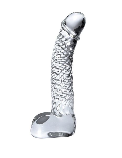 Szklane Dildo Penis Ze Spiralą - Icicles No 61 Pipedream zdjęcie 2