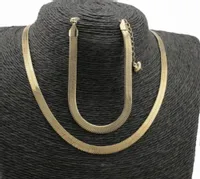 KOMPLET ZŁOTY KRAWATKA ŻMIJKI STAL CHIRURGICZNA