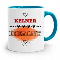 Dla Kelnera Kubek Błękitny Kelner Idealny Prezent Z Nadrukiem Ze Zdjęciem