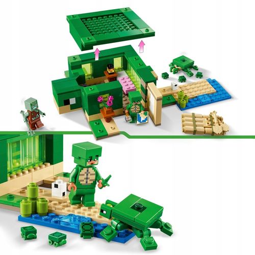LEGO Minecraft Domek na plaży żółwi 21254 na Arena.pl