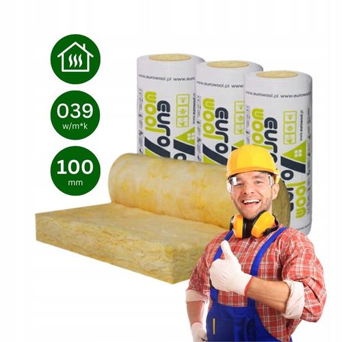 WEŁNA MINERALNA 10cm szklana ATEST CE 10,8 m2 Termoizolacja ścian i dachu na Arena.pl