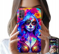 ETUI DO MOTOROLA MOTO G10 POWER - MEKSYKAŃSKA, KOLOROWA KRÓLOWA ŚMIERCI