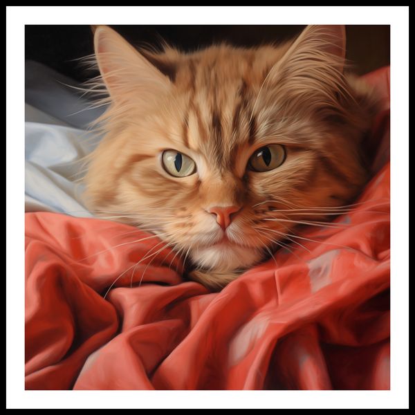 Plakat 90x90cm Mruczący Spokój zdjęcie 3