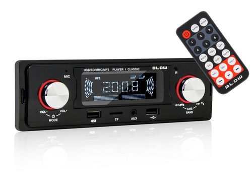 RADIO SAMOCHODOWE 1-DIN BLUETOOTH USB SD AUX RDS MP3 PILOT BATERIA ZESTAW na Arena.pl