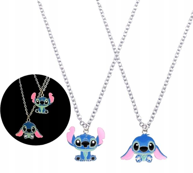 Naszyjniki Dla Przyjaciółek Zestaw Bff Stitch 2Szt zdjęcie 4