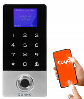 ZAMEK SZYFROWY DO DRZWI WIFI NA KOD + RFID + ODCISK PALCA + APLIKACJA TUYA