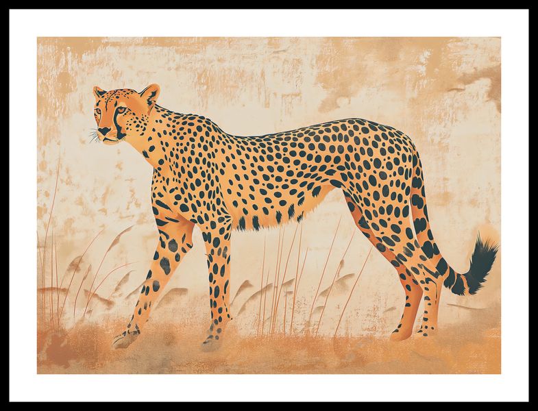 Plakat 55x40cm Gepard w Ruchu zdjęcie 3
