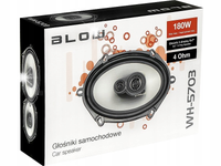 2x MOCNE GŁOŚNIKI SAMOCHODOWE 180W 5x7 4Ohm OWALNE ELIPSY 3 DROŻNE