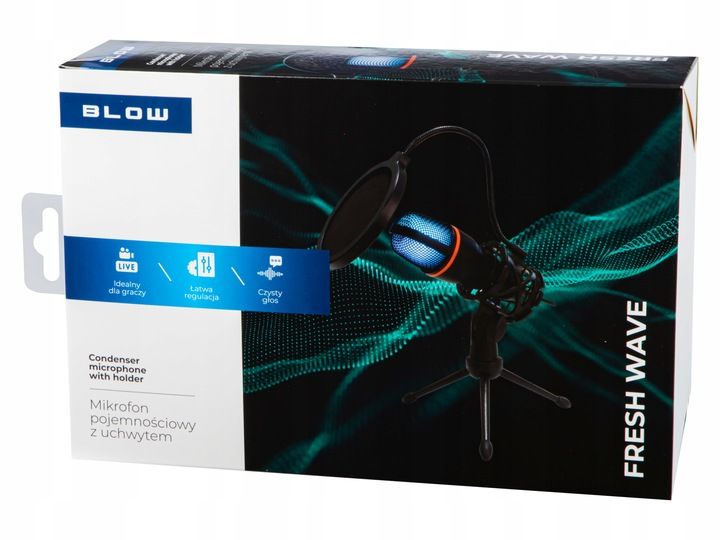 MIKROFON DO KOMPUTERA POJEMNOŚCIOWY GAMINGOWY STUDYJNY KARAOKE FILTR USB zdjęcie 10