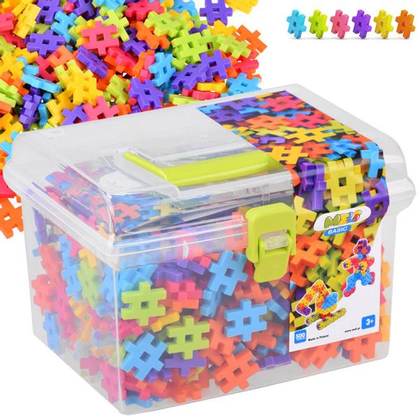 Klocki WAFLE Meli Basic 500 elem. Travel Box 50003 zdjęcie 1