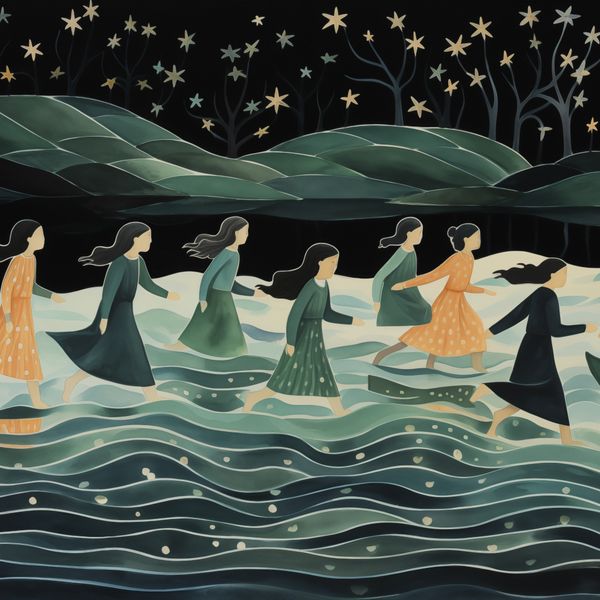 Plakat 60x60cm Nocna Procesja zdjęcie 1