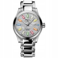 Zegarek Męski Ball NM9026C-S46C-MSLR srebrny bransoleta