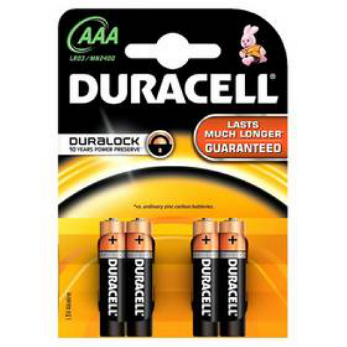 Baterie alkaliczne Duracell Basic AAA 2400 K4 Duralock na Arena.pl