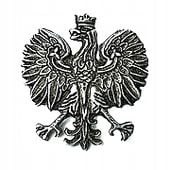 PIN PRZYPINKA klapy marynarki garnituru GODŁO III RP orzeł koronie orzełek