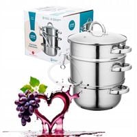 Sokownik 8 l DUŻY stal nierdzewna parowy garnek indukcja gaz Altom Design