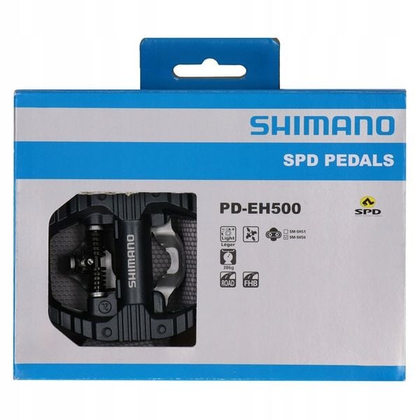 Pedały Shimano PD-EH500 SPD platformowe + bloki zdjęcie 5