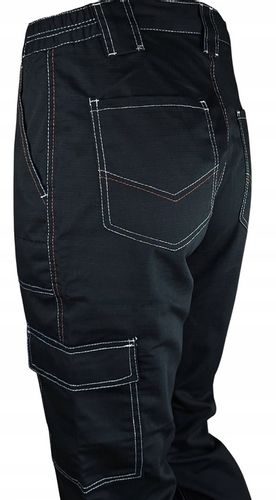 Spodnie ROBOCZE męskie BHP MOCNE ochronne WZMACNIANE RIP-STOP na rozdarcia na Arena.pl