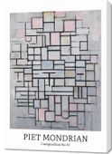 Obraz 70x100cm Design Composition 4, Mondrian Vintage do Salonu