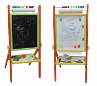 TABLICA 5w1 MAGNETYCZNA KREDOWA PAPIER + akc. NEW