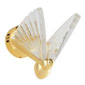 Ozdobny kinkiet ścienny Bee ST-W0612-1S LED 7W 3000K motyl szkło złoty