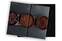 SZKLANA DESKA NA KUCHENKĘ 2x30x52 070C TRZY KAWY