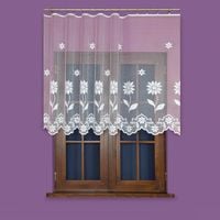 Firanka żakardowa 011529 / 120 cm biała.