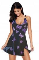 STRÓJ KĄPIELOWY JEDNOCZĘŚCIOWY SUKIENKA FIGI XL