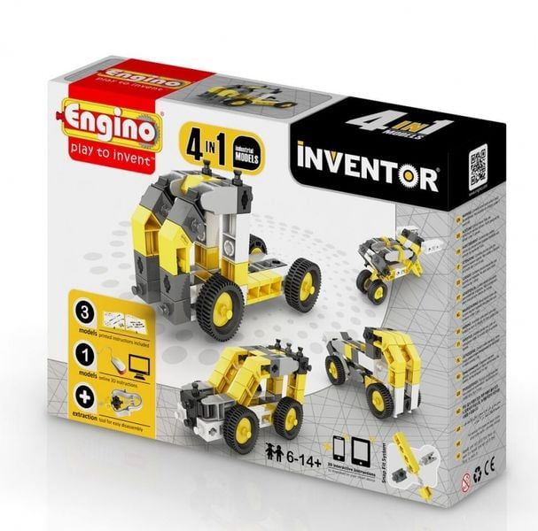 KLOCKI KONSTRUKCYJNE ENGINO INVENTOR 4w1 POJAZDY PRZEMYSŁOWE zdjęcie 1
