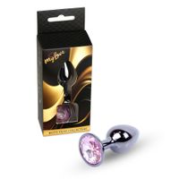 biżuteria analna srebrna z diamentem mylove toys 7 cm