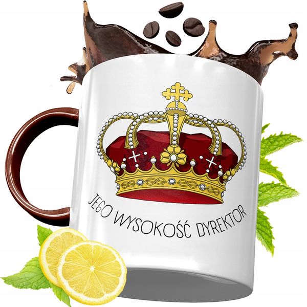 Kubek Bordowy Dla Dyrektora Na Urodziny Prezent Z Nadrukiem Ze Zdjęciem zdjęcie 1