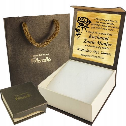 Łańcuszek Srebrny Medalik Naszyjnik 925 Na Komunię Chrzest UPOMINEK GRATIS na Arena.pl