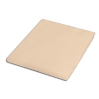 Prześcieradło bez gumki bawełniane 200x220 beż