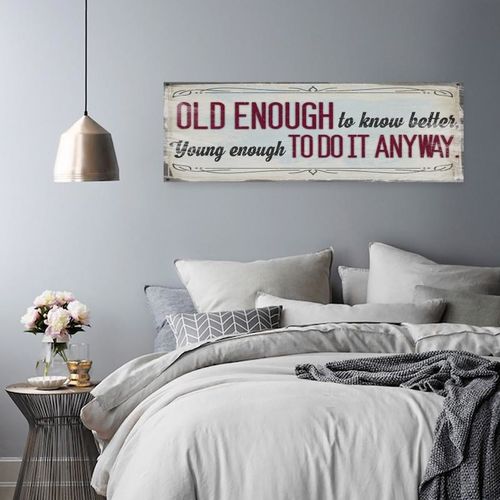 Deco Panel panorama, Old enough to know better 90x30 na Arena.pl