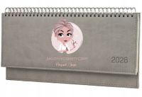 Terminarz SALON KOSMETYCZNY 2026 tygodniowy kalendarz leżący biurkowy