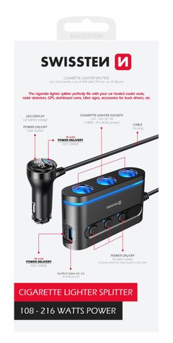 SWISSTEN ŁADOWARKA SAMOCHODOWA USB-C USB ADAPTER na Arena.pl