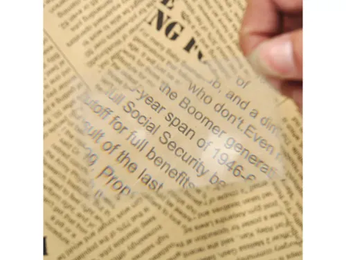 Lupa wizytówka soczewka fresnela kartka 85x55mm na Arena.pl