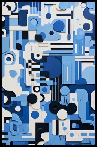 Plakat 56,6x86,4cm Niebieski Labirynt na Arena.pl