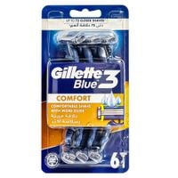 jednorazówki gillette blue 3 comfort - 6 szt. do gładkiego golenia