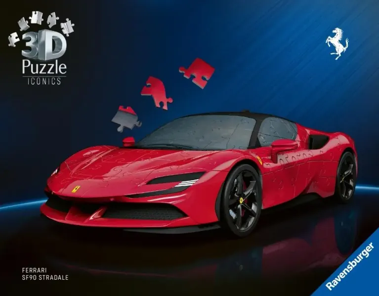 Puzzle 3D Iconics Ferrari Stradale 108el zdjęcie 1
