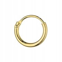 ZŁOTY KOLCZYK KÓŁKO KOŁO 9mm 585 USTA BRWI NOS UCHO