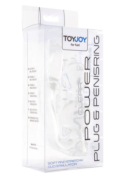 Plug-Power Plug & Penisring Clear zdjęcie 3