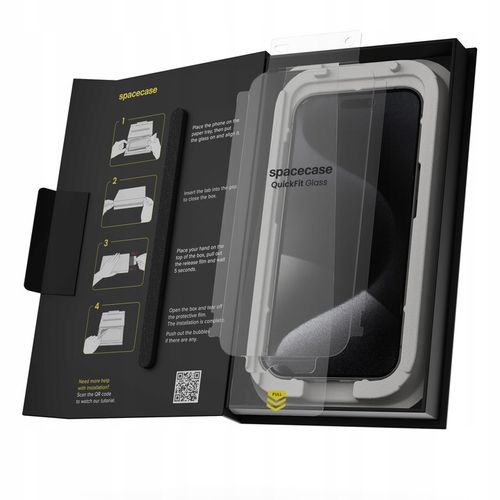 SZKŁO HARTOWANE DO IPHONE 15 PRO MAX Z APLIKATOREM QUICKFIT - 2 SZTUKI na Arena.pl