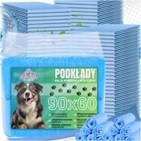 MATY PODKŁADY DLA PSA JEDNORAZOWE CHŁONNE| 60x90 100 sztuk +WORECZKI GRATIS