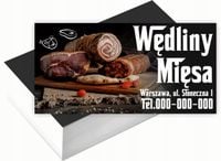 Wizytówki firmowe 100szt DUŻO RÓŻNYCH WZORÓW do wyboru WĘDLINY