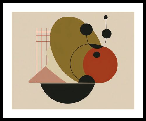 Plakat 50x40cm Geometryczny Balans na Arena.pl