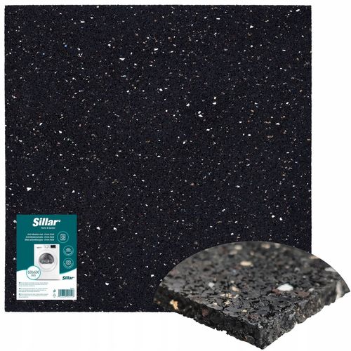 Gruba mata antywibracyjna pod pralkę 60x60 cm grubość 8 mm - Sillar na Arena.pl
