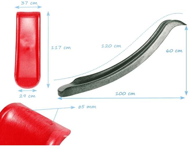 ślizg Toba H:600 limonkowy zdjęcie 2