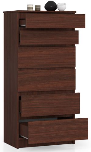 KOMODA K 60 cm 6 SZUFLAD WENGE na Arena.pl