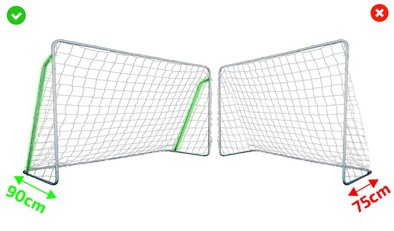 Duża bramka do piłki nożnej metalowa 213x150cm zdjęcie 12