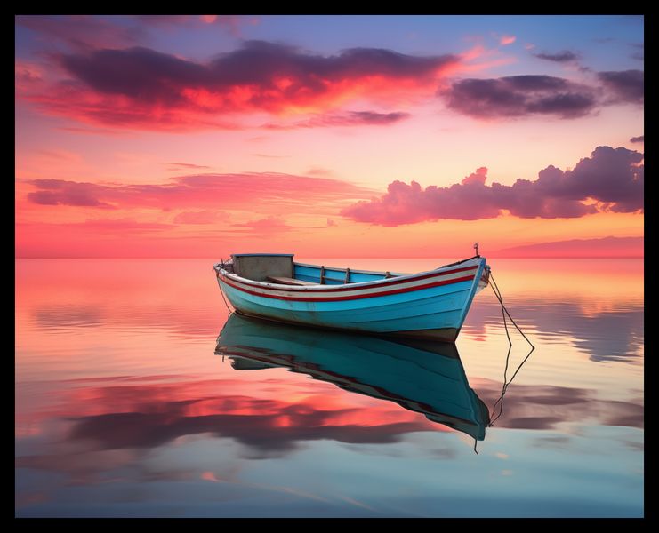 Plakat 50x40cm Spokój przed Połowem zdjęcie 2